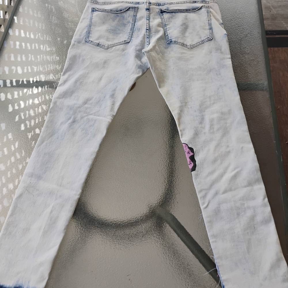 Men's Multicolor Patchwork Straight Jeans - image 7